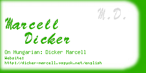 marcell dicker business card